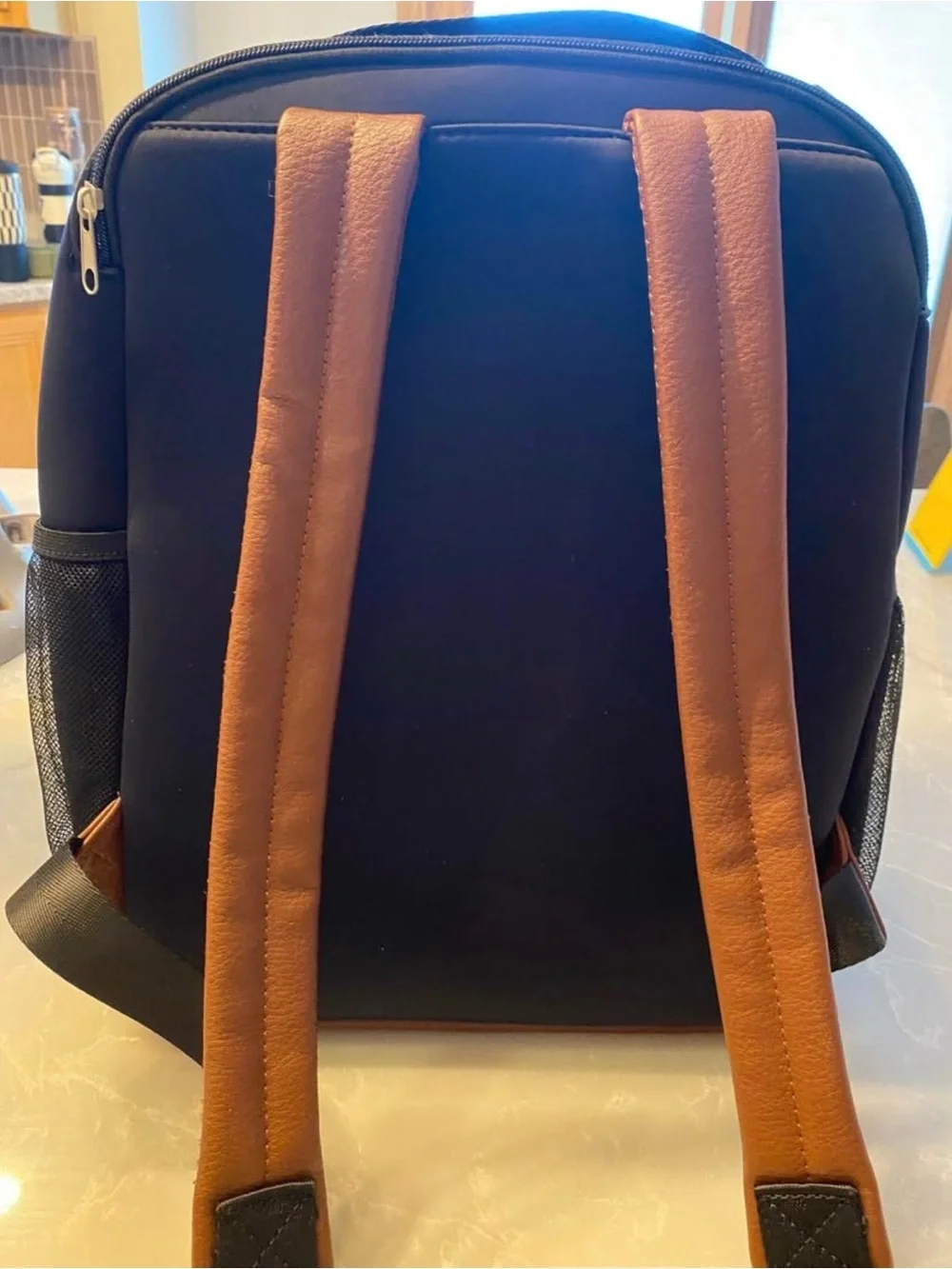 Freshly Picked Black and Brown Baby Pumping or Diaper Backpack